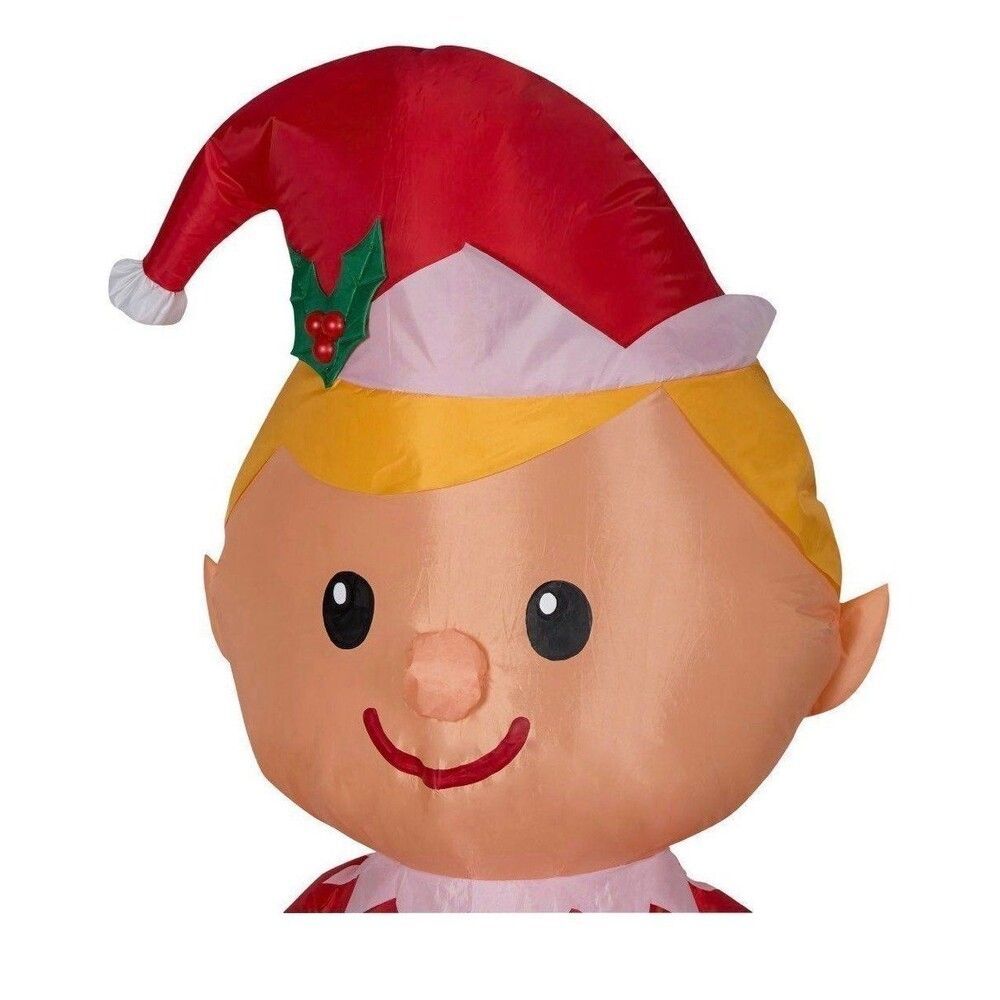 4ft Little Elf Holiday Inflatable - Picture 3 of 4